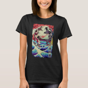 Japanese Koi Fishes Great Wave Off Kanagawa T-Shirt