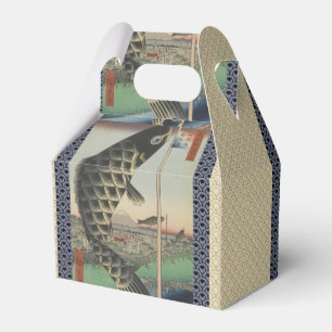 Japanese Koi Hiroshige Fish Festival Flag Favour Box