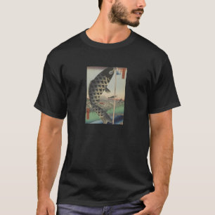 Japanese Koi Hiroshige Fish Festival Flag T-Shirt