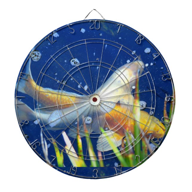 japanese koi pond dartboard (Front)