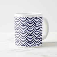 Japanese Koinobori Fish Scale in Delft Blue