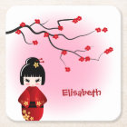 Japanese kokeshi doll at sakura girl name