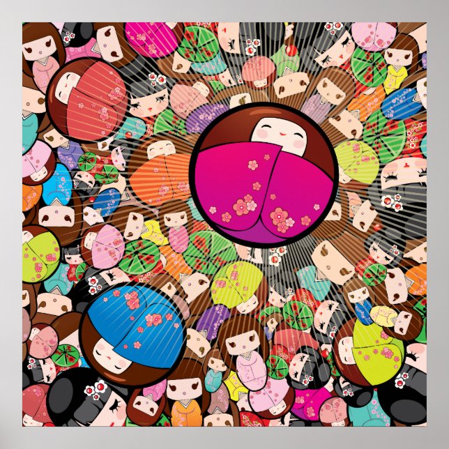 Japanese Kokeshi Doll - Print (Front)