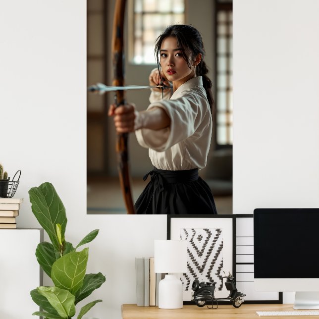 Japanese Kyudo The Way Of The Bow Poster (Home Office)