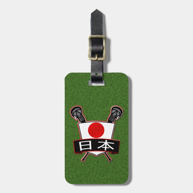 Japanese Lacrosse Luggage Tag Template (Front Vertical)