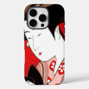 Japanese Lady Tea Serving Ceremony Zen Art Print iPhone 16 Pro Case