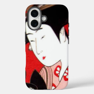 Japanese Lady Tea Serving Ceremony Zen Art Print iPhone 16 Case