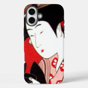 Japanese Lady Tea Serving Ceremony Zen Art Print iPhone 16 Plus Case