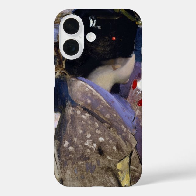 Japanese Lady with a Fan by George Henry Case-Mate iPhone Case (Back)