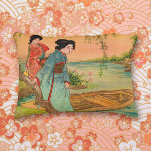 Japanese Lakeside Accent Pillow