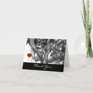 Japanese Lanatern Folded Thank You Card