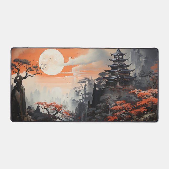 Japanese Landscape Art Desk Mat (Front)