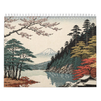 Japanese Landscape Art | Four Seasons of Japan Calendar