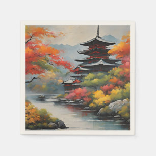 Japanese Landscape Napkin