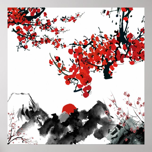 Japanese landscape Poster (Front)