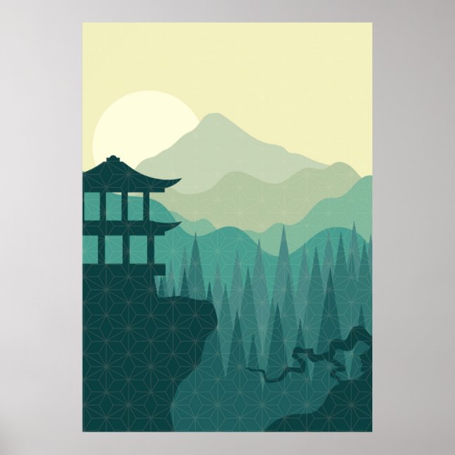 Japanese Landscape Poster (Front)