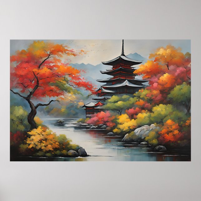 Japanese Landscape Poster (Front)