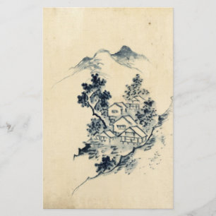 japanese landscape stationery
