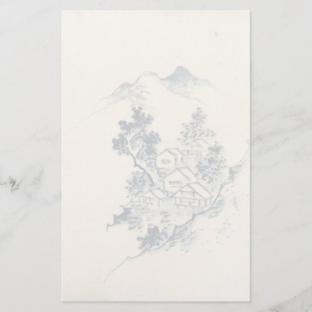 japanese landscape stationery (Front)