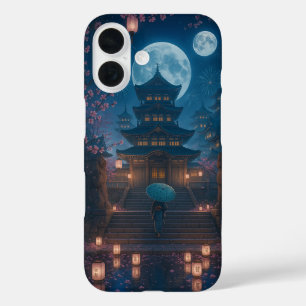 Japanese Lantern Festival Art iPhone 16 Case