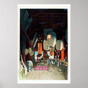Japanese Lantern Shop Ukiyo–e Poster