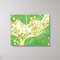 Japanese Leaf Floral Botanical Art Pattern