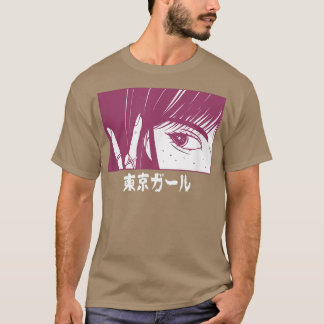 Japanese LoFi Tokio Girl Anime Character  Japan Ae T-Shirt