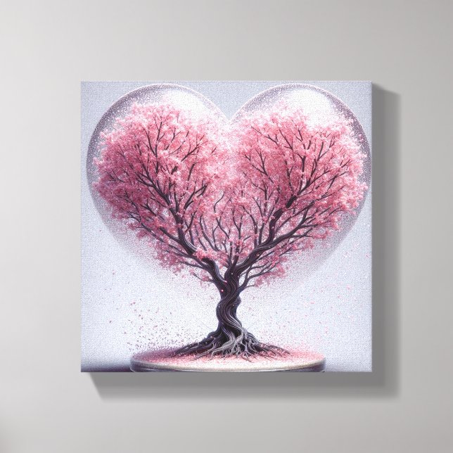 Japanese Love Cherry Blossom  Canvas Print (Front)