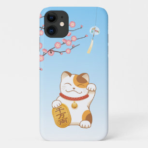 Japanese Lucky Cat, Calico Maneki Neko Case-Mate iPhone Case