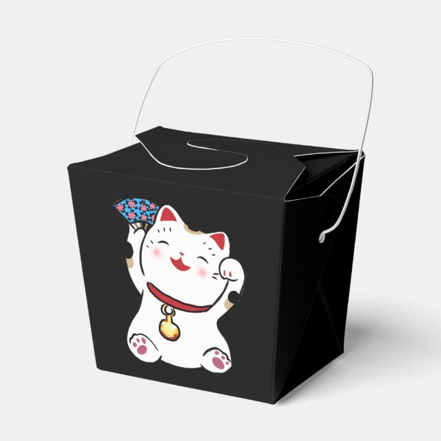 Japanese lucky cat Favour box (Front Side)