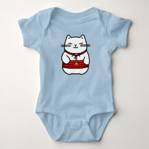 Japanese Lucky Cat or Maneki-Neko Baby Bodysuit