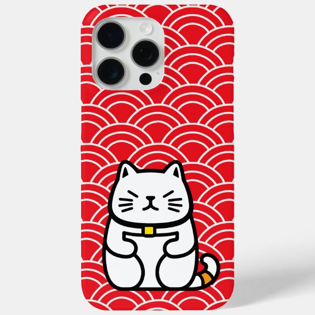 Japanese Lucky Cat or Maneki-Neko Case-Mate iPhone Case (Back)