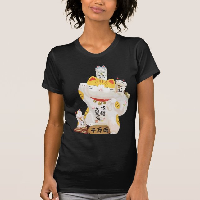 Japanese Lucky Cat T-Shirt (Front)