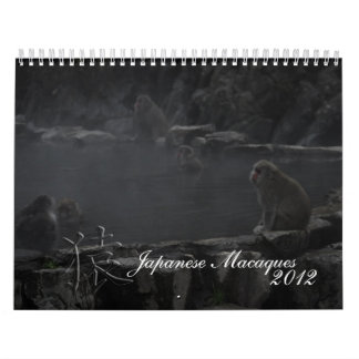 Japanese Macaques Calendar