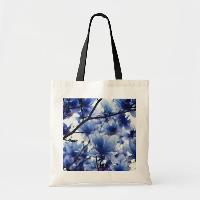 Japanese Magnolia Blue Floral Bag (Front)