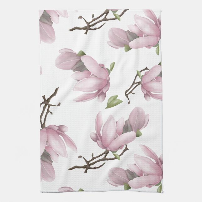 Japanese Magnolia Kitchen Towel (Vertical)
