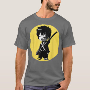 Japanese Manga Anime Samurai Warrior Boy Yellow Su T-Shirt