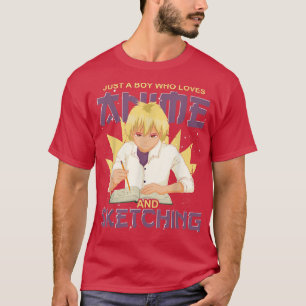 Japanese Manga Otaku Boys Sketching Anime Japan Ka T-Shirt