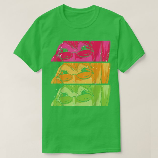 Japanese Manga Otaku Kawaii Anime Girl Japan Anime T-Shirt (Design Front)