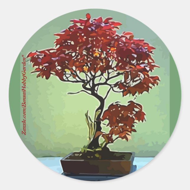 Japanese Maple Classic Round Sticker (Front)