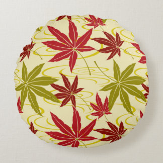 JAPANESE MAPLE (CREME) ROUND CUSHION