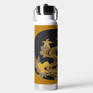 Japanese Maple Leaf and Running Water Bottle
