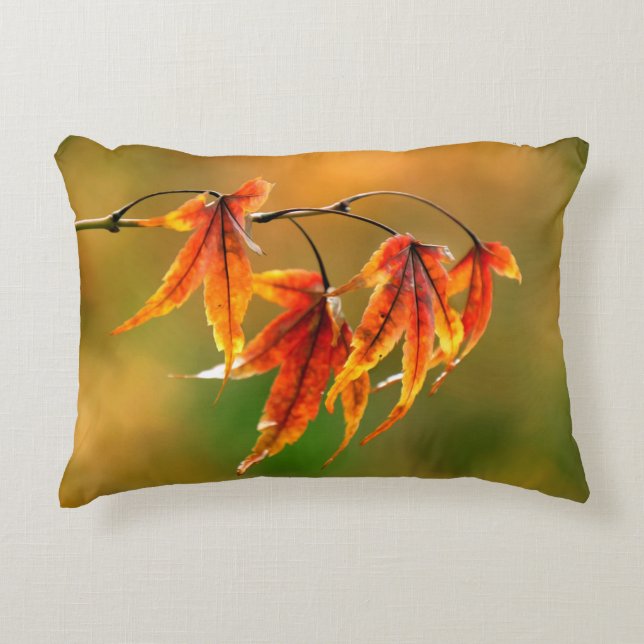 Japanese Maple Leaves  Decorative Cushion (Front)