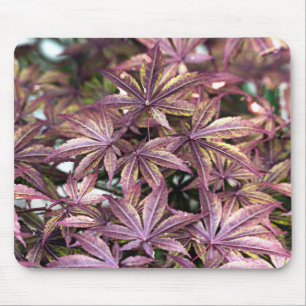 Japanese Maple Leaves Mouse Pad