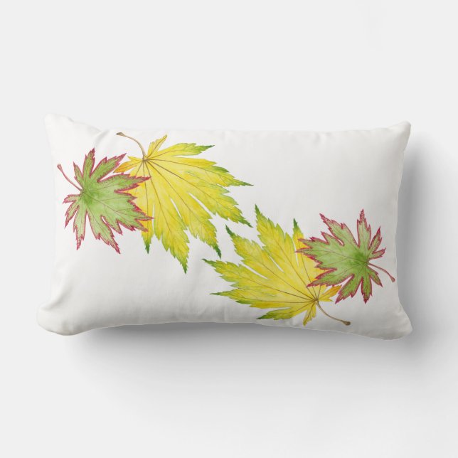 Japanese Maple on a Lumbar Pillow (Front)