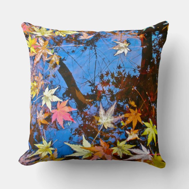 Japanese Maple Reflections Pillow (Front)
