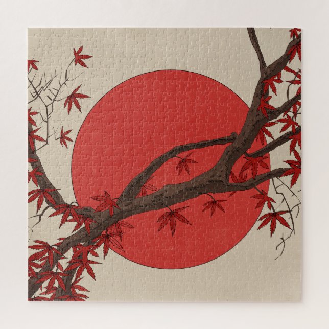 Japanese Maple Tree Jigsaw Puzzle (Vertical)