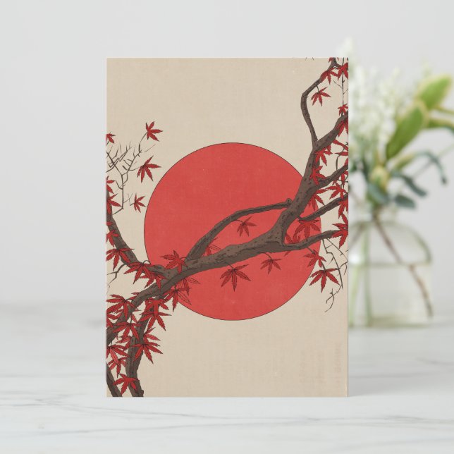 Japanese Maple Tree Thank You Card (Standing Front)