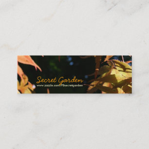 Japanese Maples 3 Floral Photography Mini Business Card
