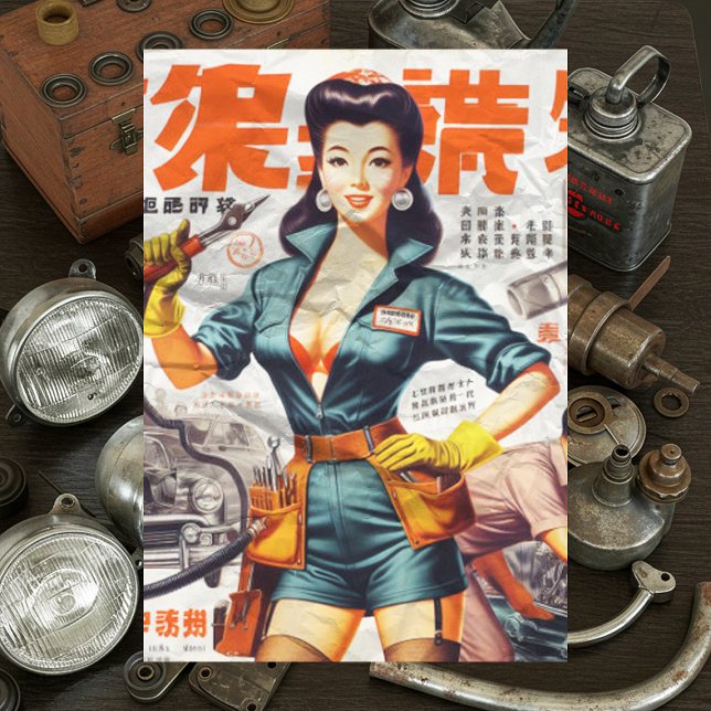 Japanese Mechanic Girl Tissue Paper (Creator Uploaded)